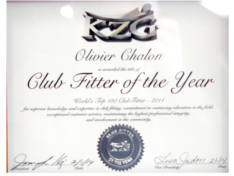 KZG Clubfitter of The Year - Diplome